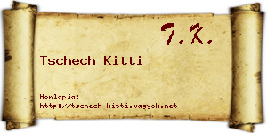 Tschech Kitti névjegykártya